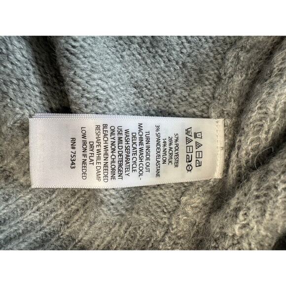 Cupcake and Cashmere Women French Bulldog Gray Knit Christmas Sweater Size L - Picture 8 of 8